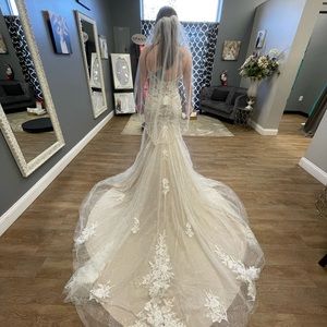 Morilee Fit & Flare Ivory